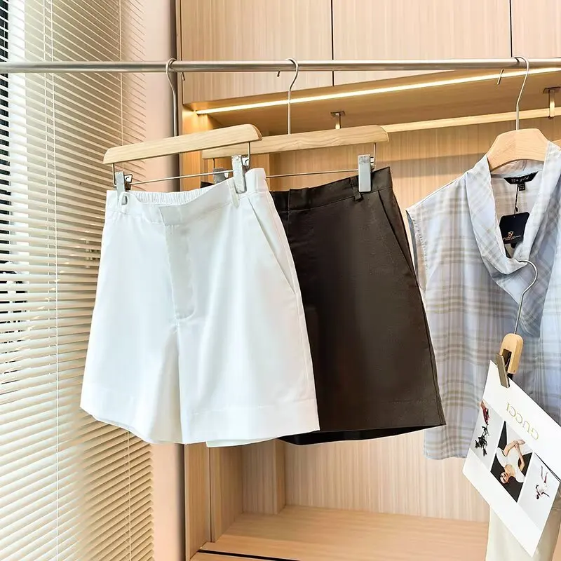 

Taop&Za women's clothing 2025 summer new style high-intelligence commuting wind pleated mid-waist shorts shorts