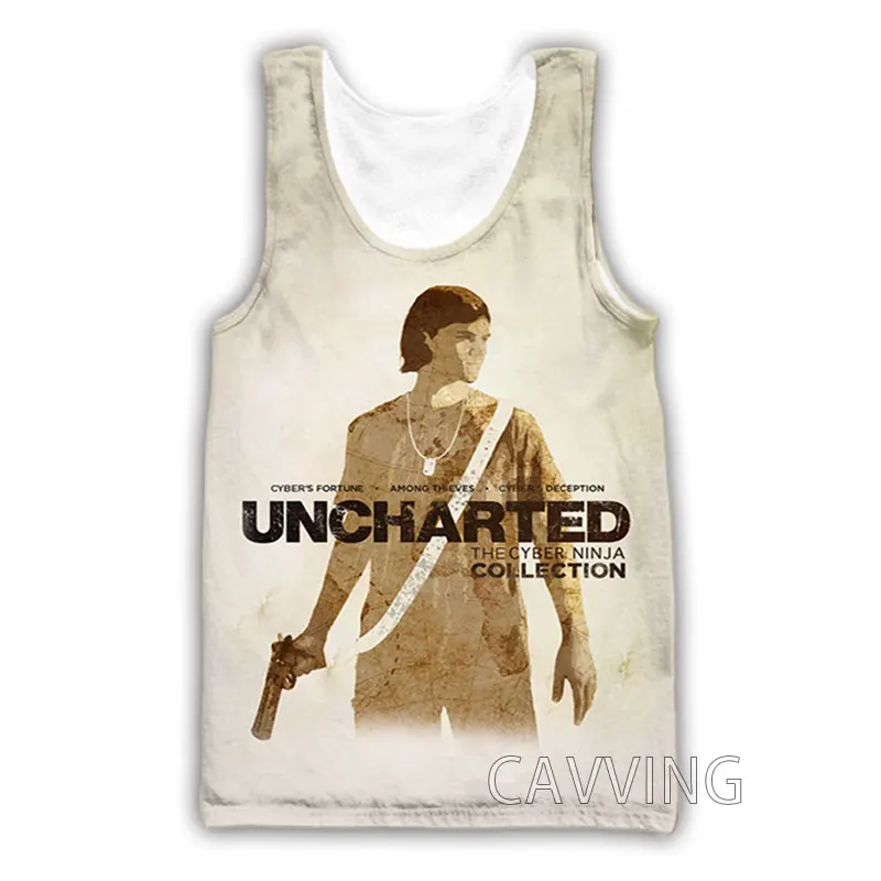 New Fashion Women/Men's 3D Print  Movie Game Uncharted  Tank Tops Harajuku  Vest  Summer Undershirt Shirts Streetwear