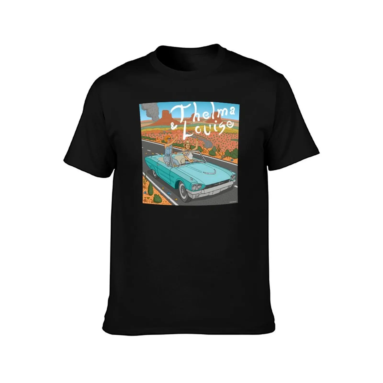Thelma And Louise art T-Shirt Casual Fashion Short Sleeve Cotton T-Shirt