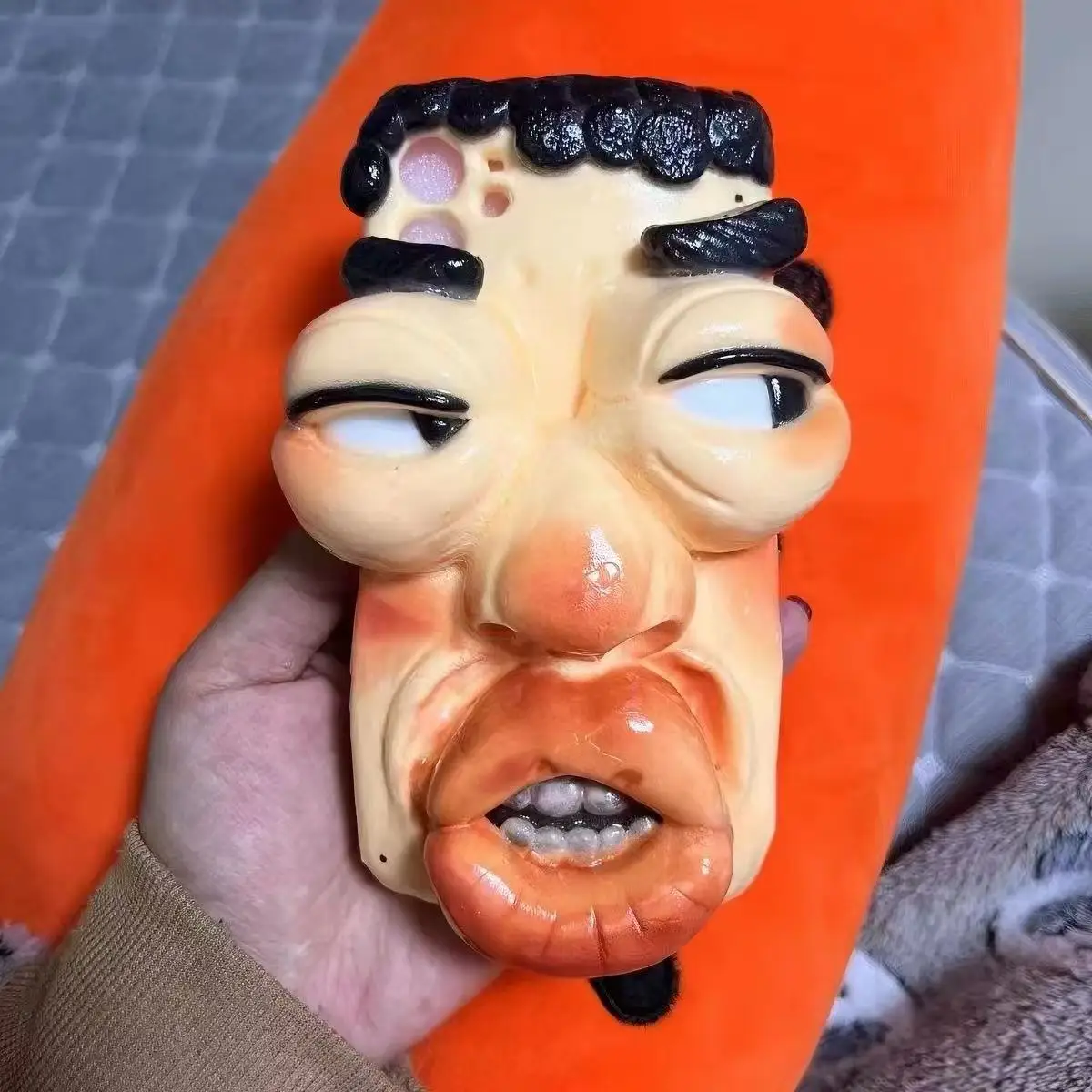 Handmade DIY Quirky & Cute 3D Clay Phone Case with Humorous Face Designs Compatible with iPhone 12/13/14/15/16/17 Pro Max Series