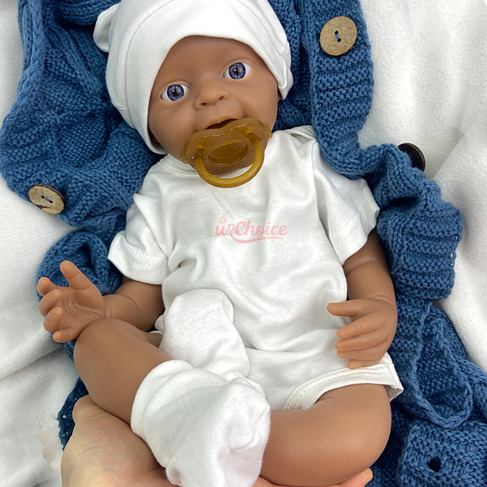 

45 см мягкая реалистичная силиконовая кукла Reborn Baby Boy ручной работы, водонепроницаемая очаровательная пленочная реквизит, идеально подходящая для киноцен