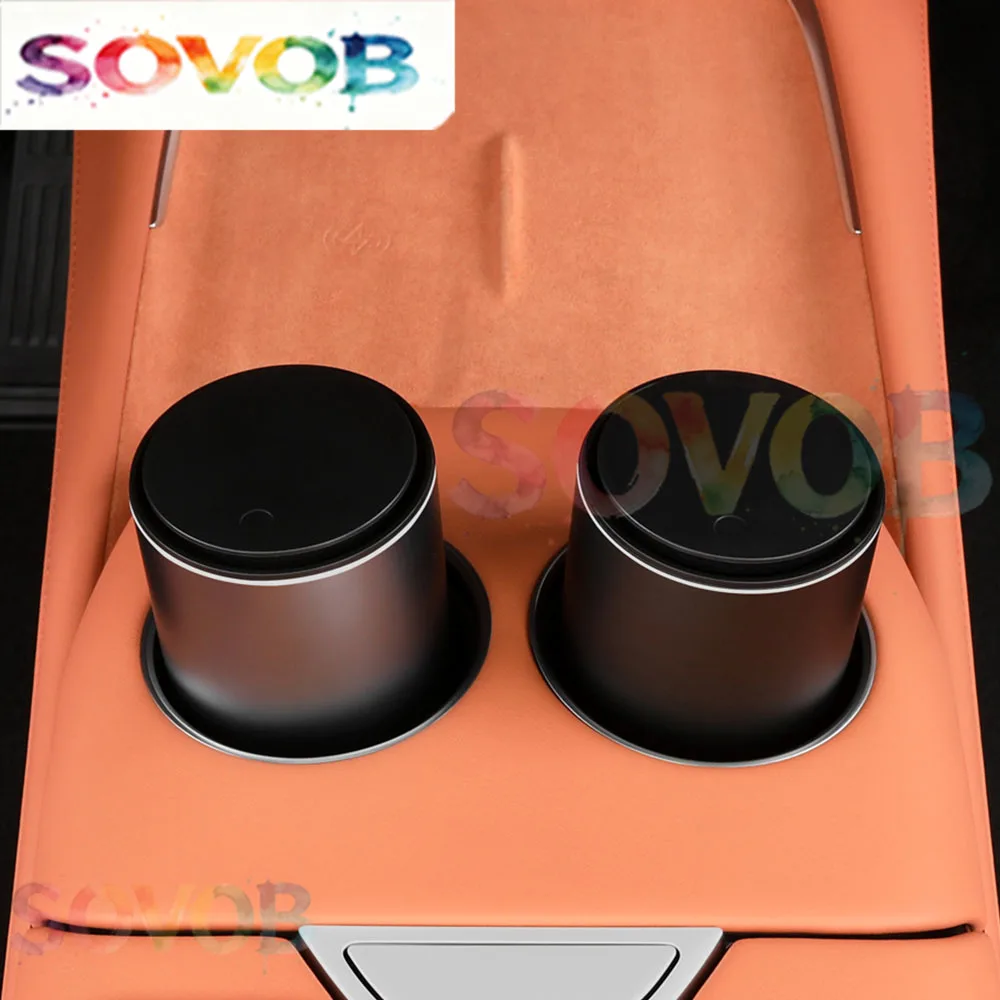 For Changan Deepal S07 S7 SL03 Car Mini Trash Can Interior Modification Product Aluminum Alloy Storage Bin