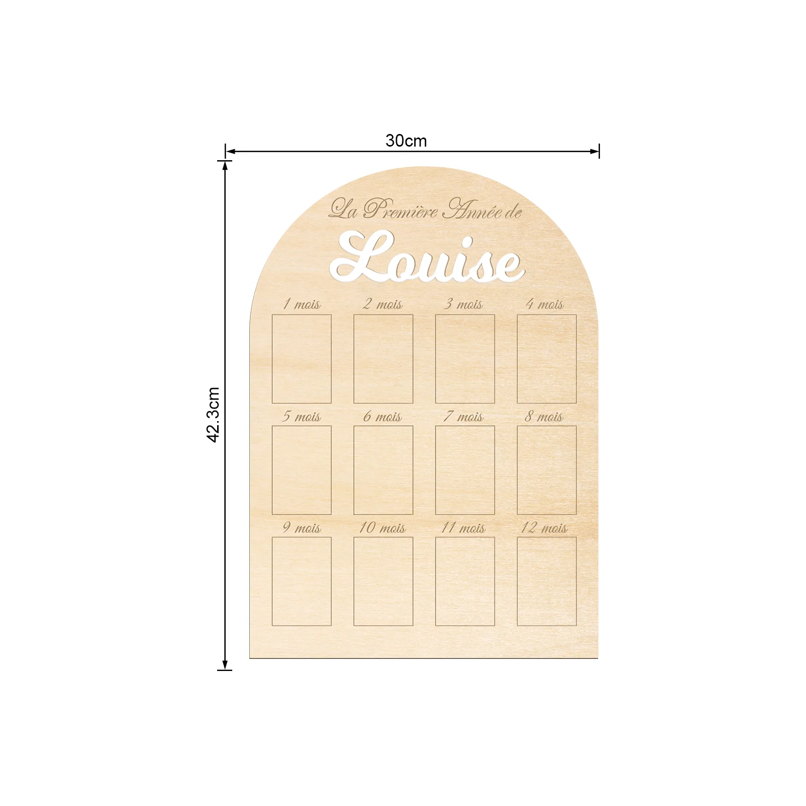Personalized French Baby Miles - đánh giá và giá Frame Display Wood