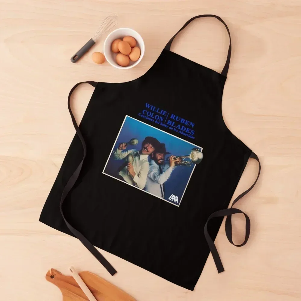 

Willie Colon Ruben Blades Canciones Del Solar De Los Aburridos shirt Apron Chef Uniform Women Woman Kitchen Kitchenware Apron