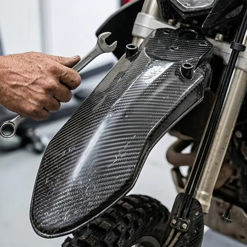 M76E Kunststoff-Vorderteil-Kotflügel-Upgrades für IN 10-Motorräder täglichen Straßeneinsatz – Detail 4