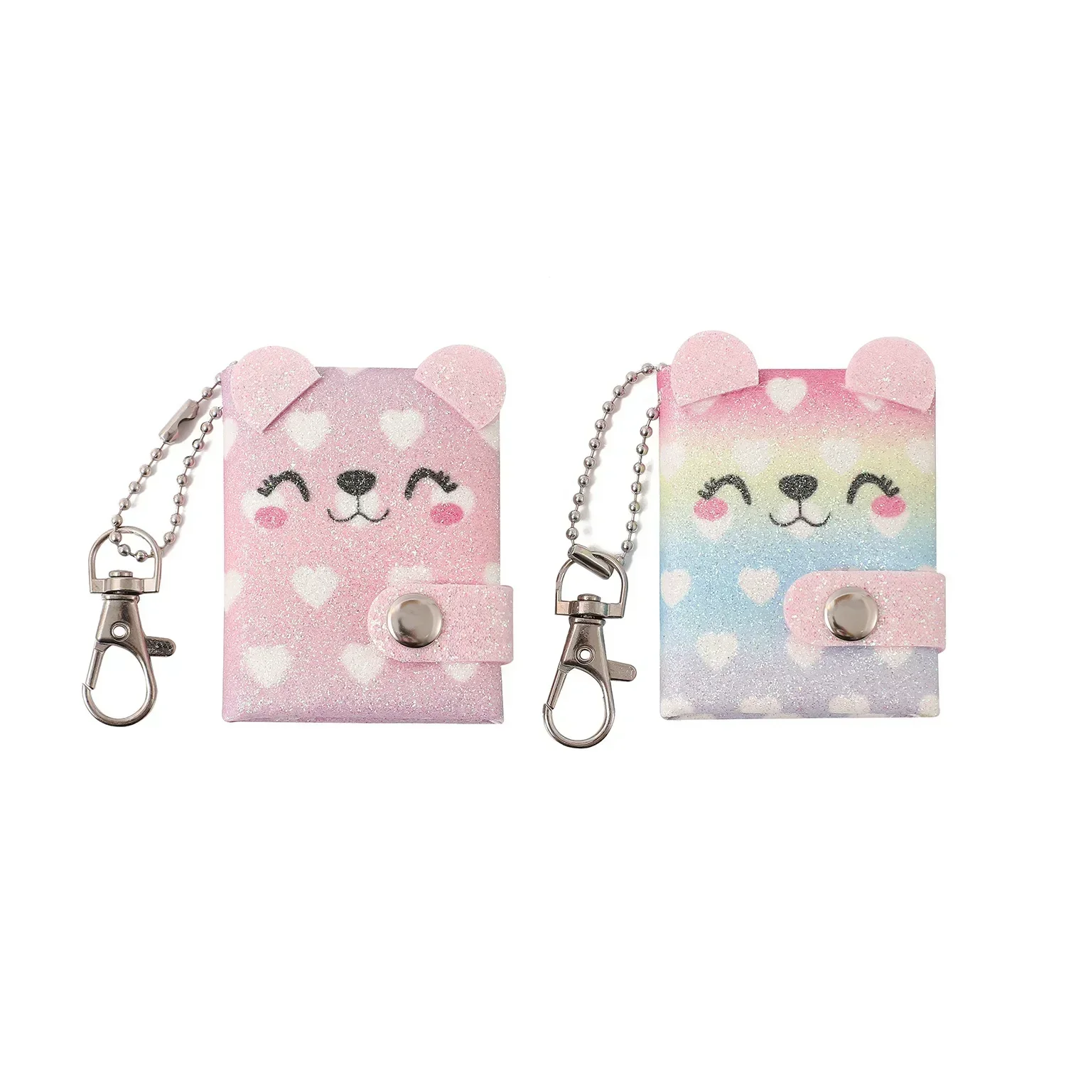 Lot De 6 Porte-Monnaie Filles Licorne Cuir PU – Fermeture Éclair + Porte-Clés – Pochette Bijoux Pièces Enfant Colorée