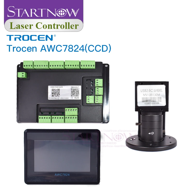 Upgraded AWC708C Lite DSP CO2 Controller Display Panel Card Trocen AWC7824 CNC System Laser Control Board Laser Machine Parts
