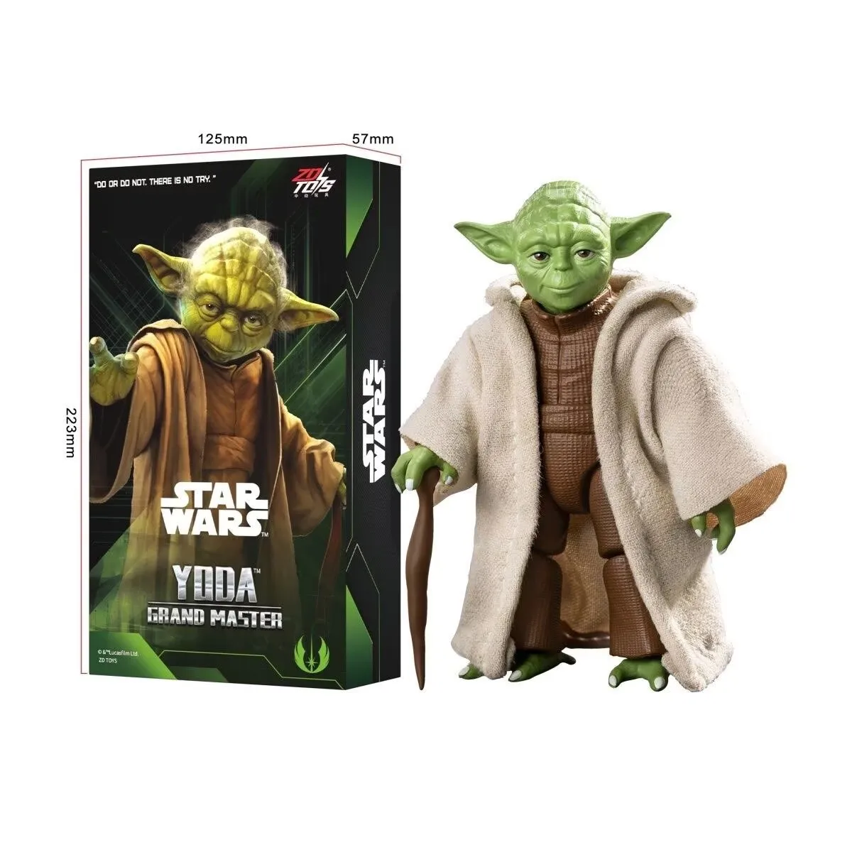 ZDTDS Star Wars Yoda Movable Joint Action Figure Collectible Model Desktop Decoration Toy Adult Fans Collection Gift