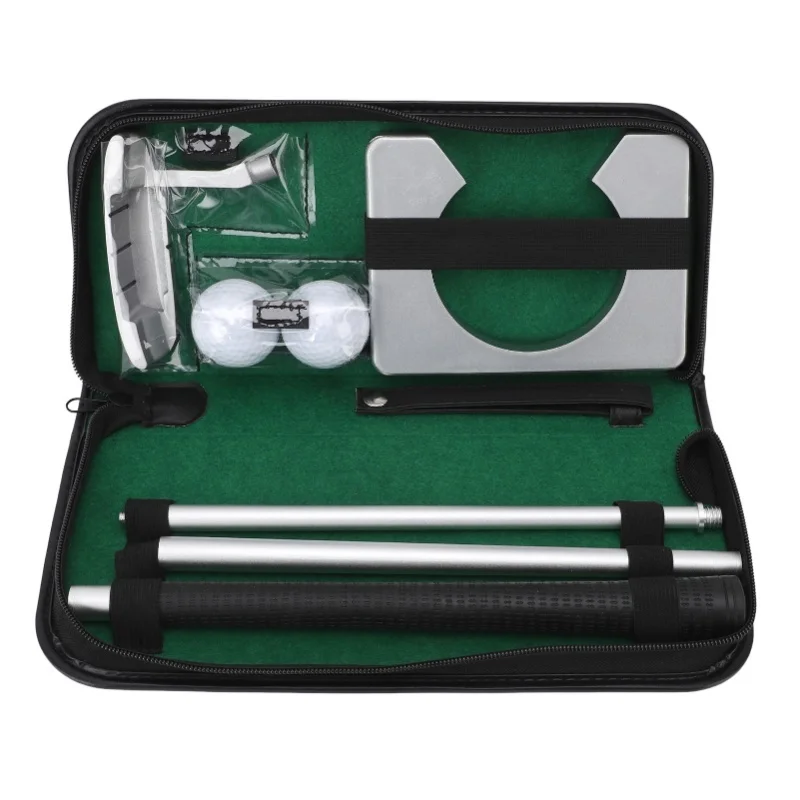 

Putting Ball Game Set High Simulation Design Spliced Cue Indoor Putter Practice Equipment Kit For Home Outdoor