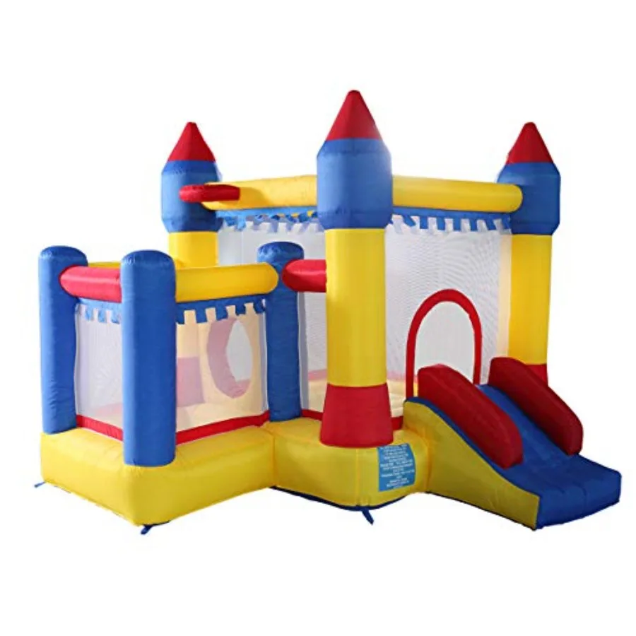 Opblaasbaar springhuis Kid Activity Center Crayon Design glijbaan- en springspel