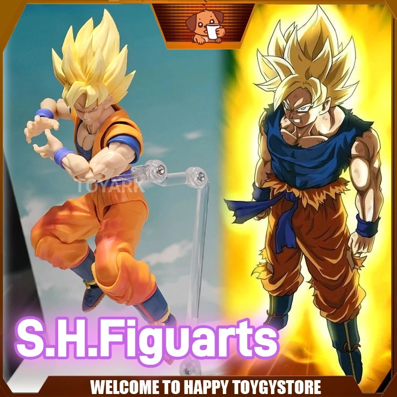 

Оригинальная аниме-фигурка Bandai S.H.Figuarts Dragon Ball Z The Beginning Of The Final Battle Super Saiyan Son Goku, игрушки в подарок