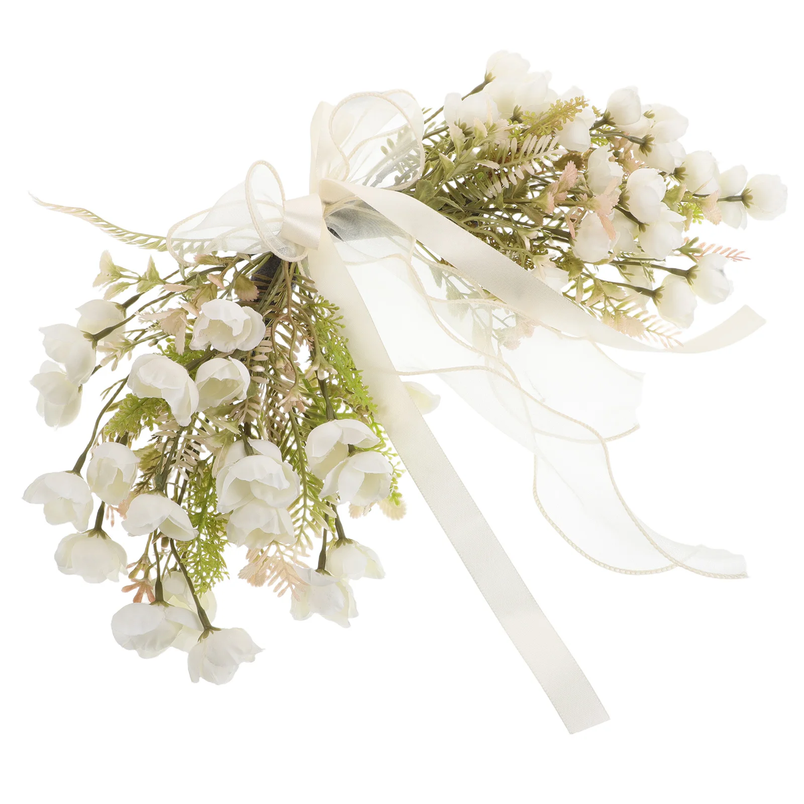 

Artificial Flower Garland Lintel Decor Spring Wedding Wreath White Modern Wall Decorations Door Faux Outdoor Elegant