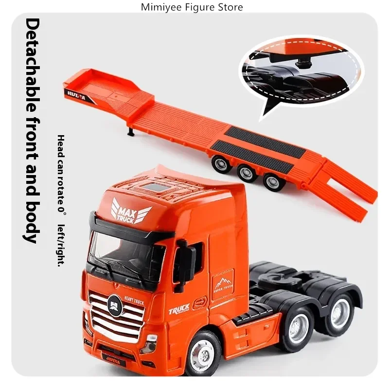 

Huina 1:50 полусплавный планшетный прицеп с дистанционным управлением, модель экскаватора, статическая игрушка в подарок для детей ​