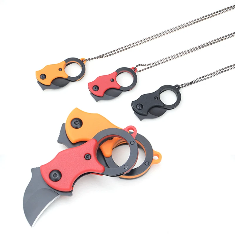 

Тактический нож EDC с когтями — ожерелье для выживания, инструмент с дизайном лезвия с крючком для кемпинга, пеших прогулок, улицы и предохранительный замок для самообороны