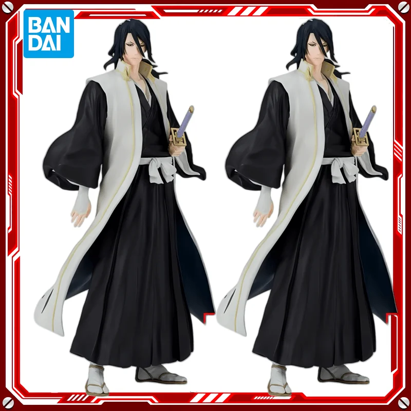 

Bandai Original Genuine Banpresto Bleach Solid And Souls 18cm Kuchiki Byakuya Toys Gift Desktop Decoration Material Doll Model