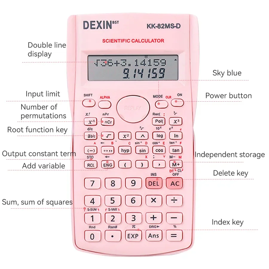 Multifunctional Scientific Calculator, Student, Simple, Portable, Big Screen Function, Stationery, School, Office Supplies