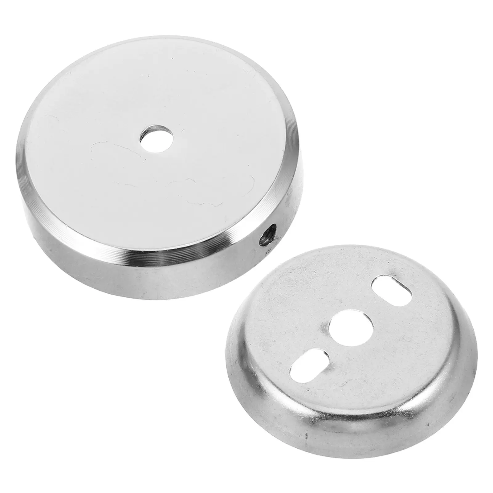

2Pcs Universal Stainless Steel Towel Bar Base Plate Set Screw Tightening Flange Bracket for Bathroom Towel Rack Mounting