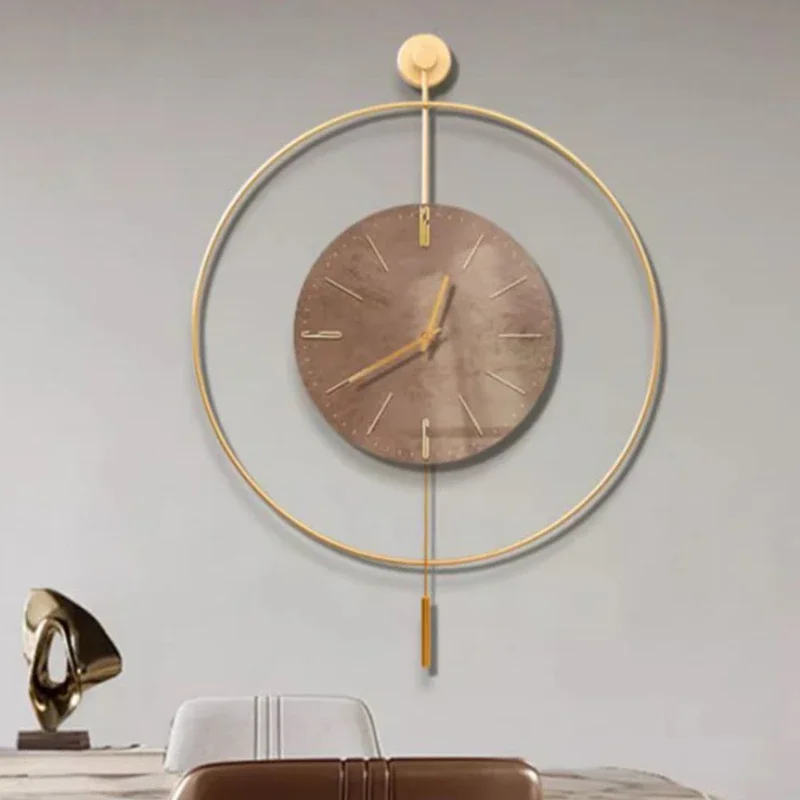 Stylish Digital Wall Clocks Big Size Bedroom Unique Minimalist Wall Clocks Gold Pendulum Orologio Da Parete Live Room Decor