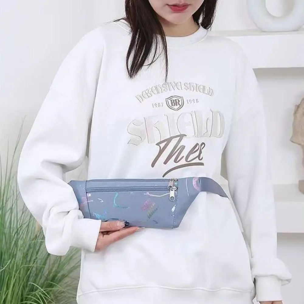 Регулируемая лоскутная нейлоновая нагрудная сумка в корейском стиле на молнии, спортивная поясная сумка, сумка через плечо, парусиновая сумка через плечо, дорожная сумка