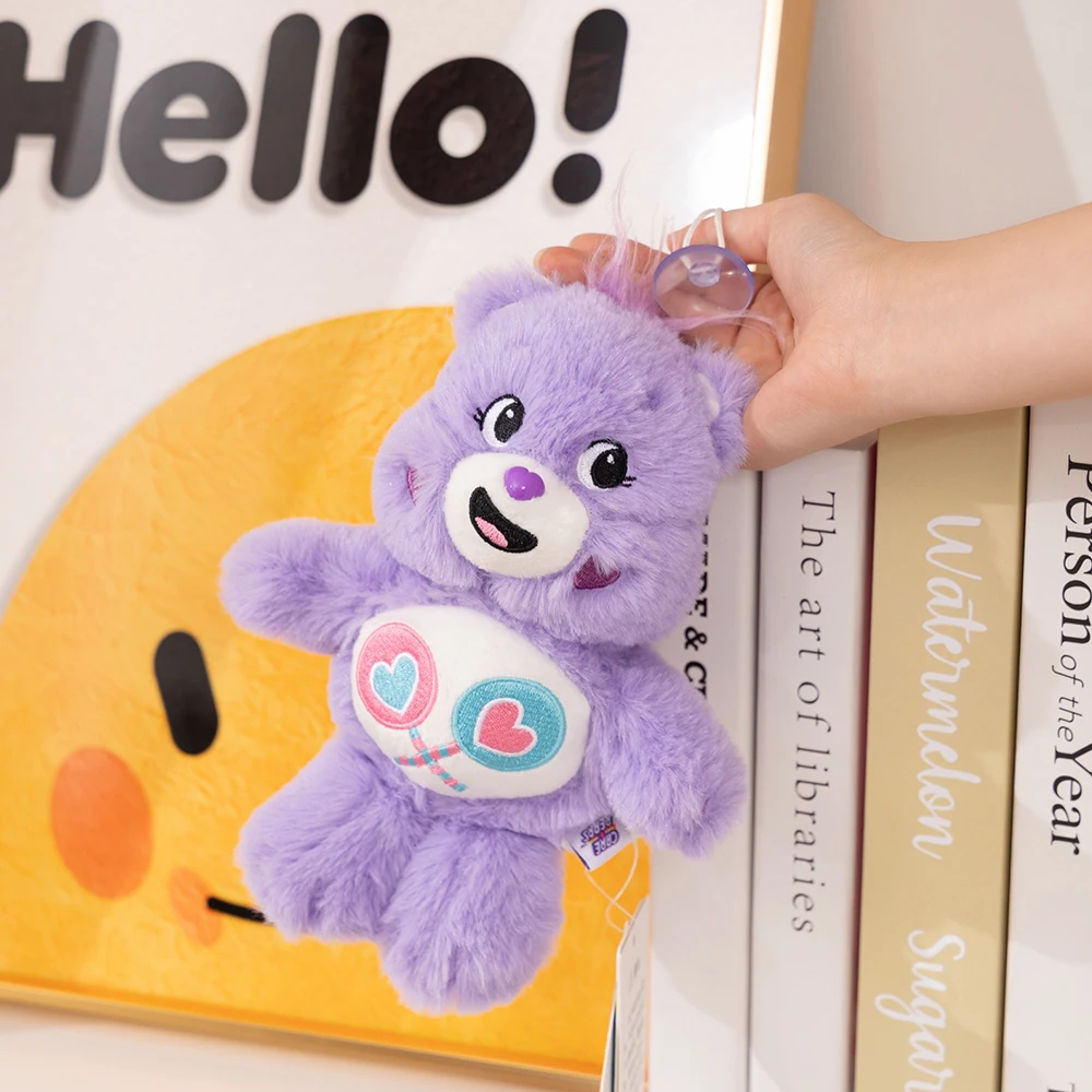 20cm Care Bears Cute Plush Toys Pendant With Sucker Cartoon Bear Soft Stuffed Dolls Homdecor Sleeping Companion Plushie Toys