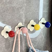 Punch-Free Dopamine Adhesive Hooks Heavy Duty Home Storage Accessories Bathroom Adhesive Wall Hook Wall Mount