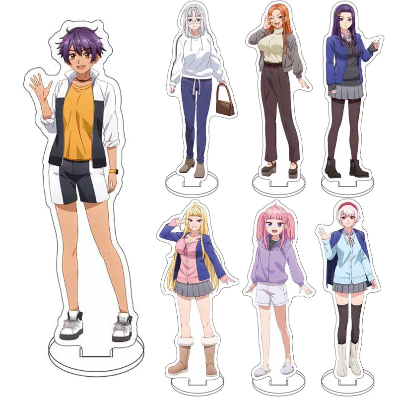 Figuras de Anime de 16 cm de Hokkaido Gals, Súper Adorables! ‌ ‌ Figura ‌ Minami Fuyuki Sayuri Akino Reina Natsukawa - Soporte de acrílico para figuras de cosplay