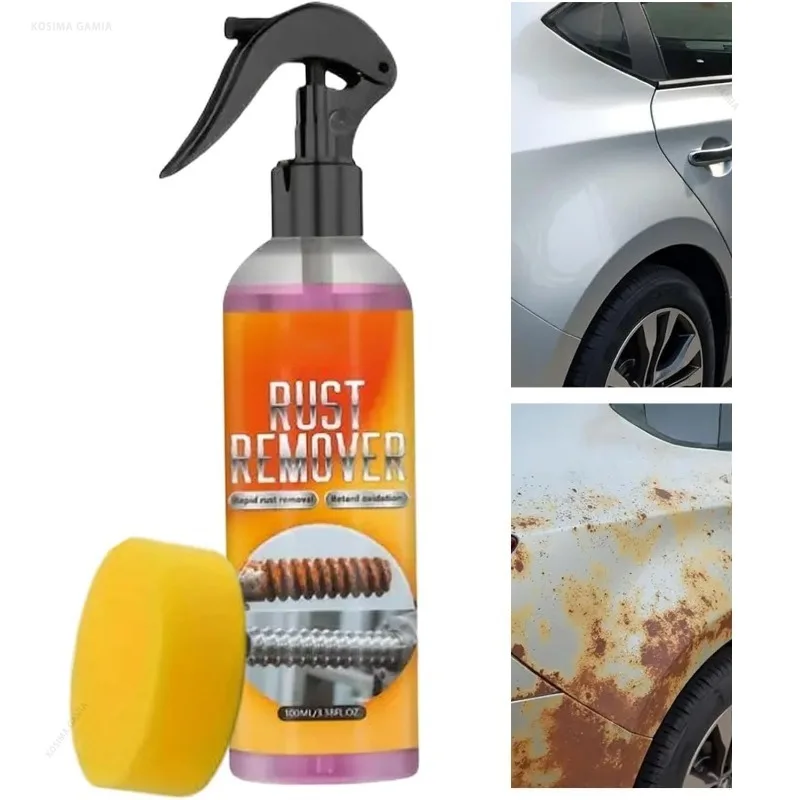 Auto Brake Pad Rust Cleaning Agent Car Repair Tool Removal Car Wheel Hub Cleaner Rust Removal Spray Powerful Iron Powder Remover