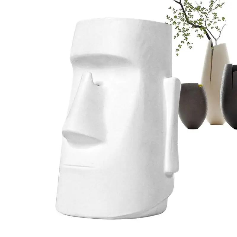 

Holder Stand Head Island Moai Easter Statue Eyeglasses Cup Sunglasses Sculpture Glasses Frame Shelf Monolith Desk Brush Display
