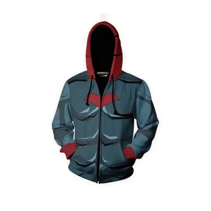 حار لعبة بطل الخفافيش ثلاثية الأبعاد مطبوعة هوديي تأثيري الرسوم المتحركة الطرفية هوديس البلوز للبنين 10 إلى 12 سنة الأولاد الملابس 2023