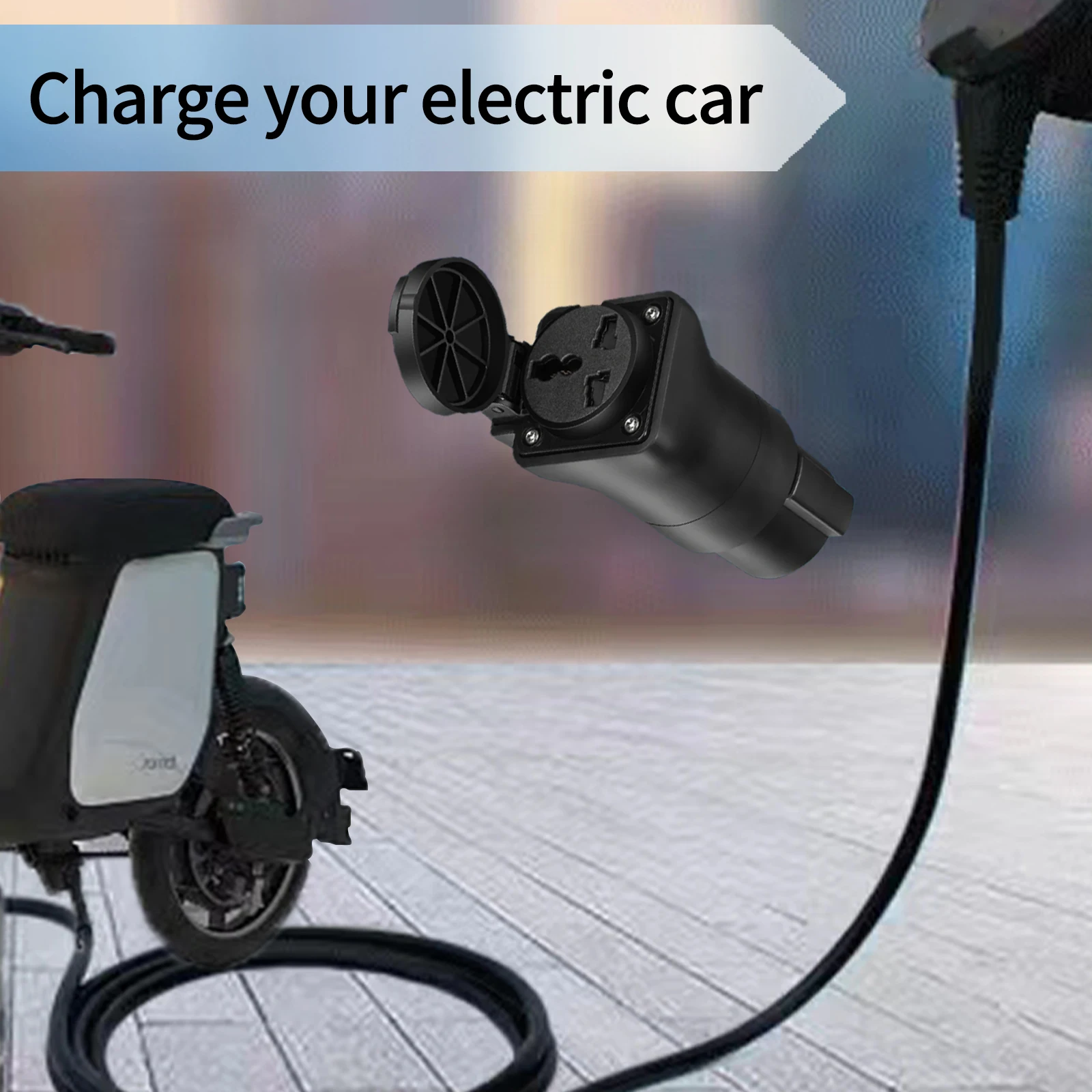 Adaptateur universel de prise de courant J1772 vers AC, connecteur de chargeur de voiture EVSE, adaptateur pour moto électrique 220V, scooter,