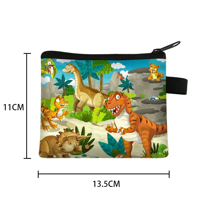 Dinosaur Coin Purse Teenager Wallet Boys Girls Coin Money Bags Little Girls Purses and Handbags Key Credit Card Holder Bag image 2