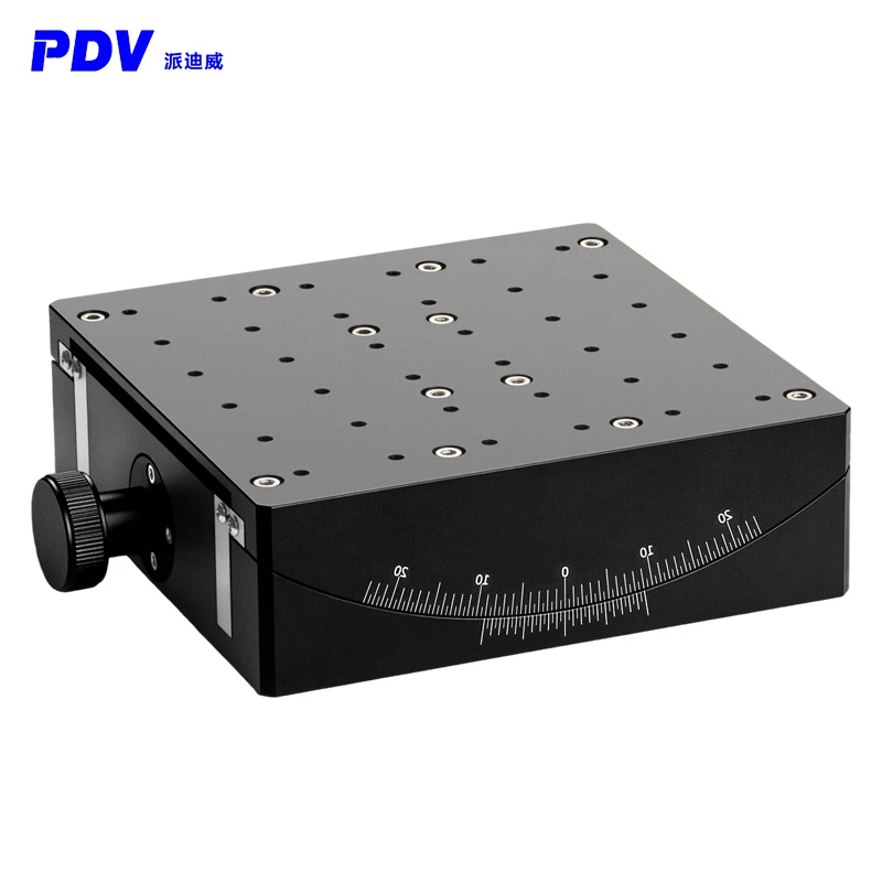 PT-SD3166 Manual Angle position table, pitch table, positive and negative adjustment table surface 160×160, Angle ±20 degrees