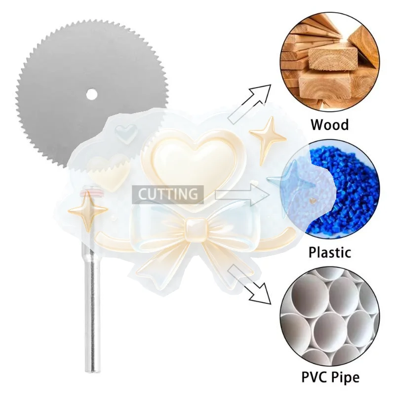 11Pcs Electric Grinding Cutting Disc Set Durable Micro Circular Saw Blade Accessory for Woodworking Hobby Craft Precision Cutti