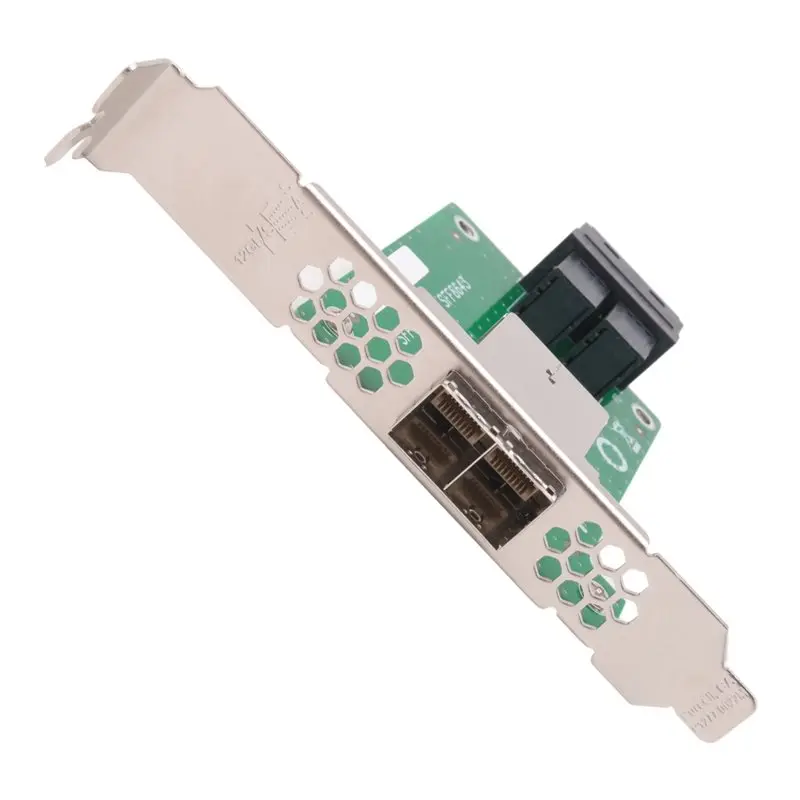 Efficient 2-Port Expansion Card SFF-8644 To SFF-8643 8 SAS/SATA SSD 6Gbps Mini SAS HD Riser Card