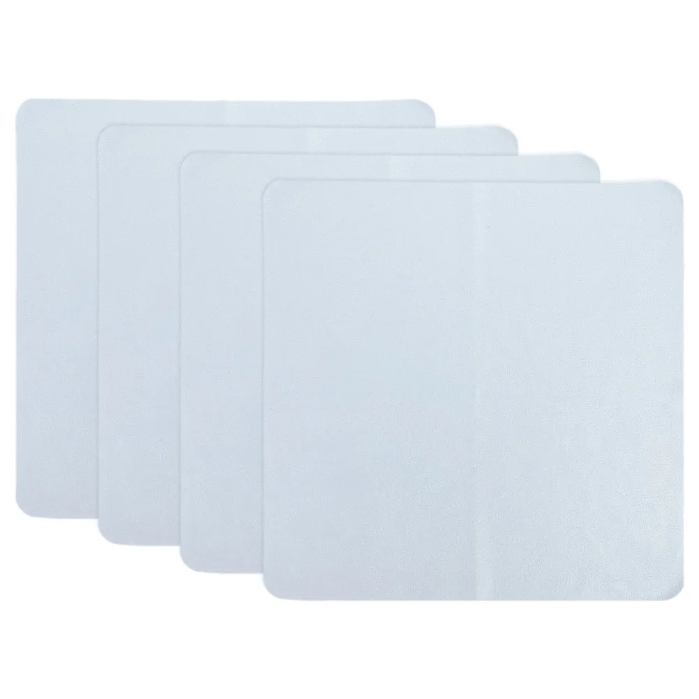 

4pcs Microfiber Cleaning Large Size Gray Eyeglass Cloth Lens Wipes Dust Free Scratch Free Camera Phone Screen Cleaner Glasses