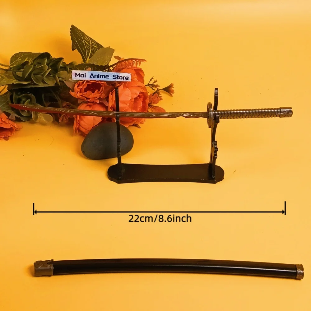 8.6 pouces Elden Katana Elden Original samouraï sabre Anime Cosplay accessoire Ninja couteau métal sang épée taille japonais Katana jouet cadeau