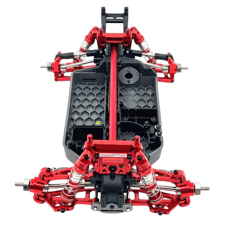 Para MJX Hyper GO 1/14 14207 14208 RC coche piezas de mejora de Metal kit de Metal brazo oscilante superior delantero rodamientos de copa giratoria Accesorios