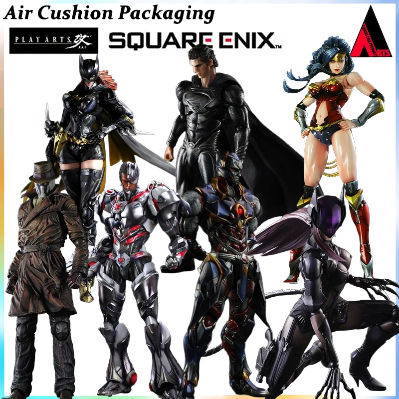 SQUARE ENIX Figuras de Acción Originales de la Serie PlayArts Kai, Dark Lord, Wonder Woman, Batwoman, Superman, Joker, con Estructura de Acero, Juguetes Coleccionables