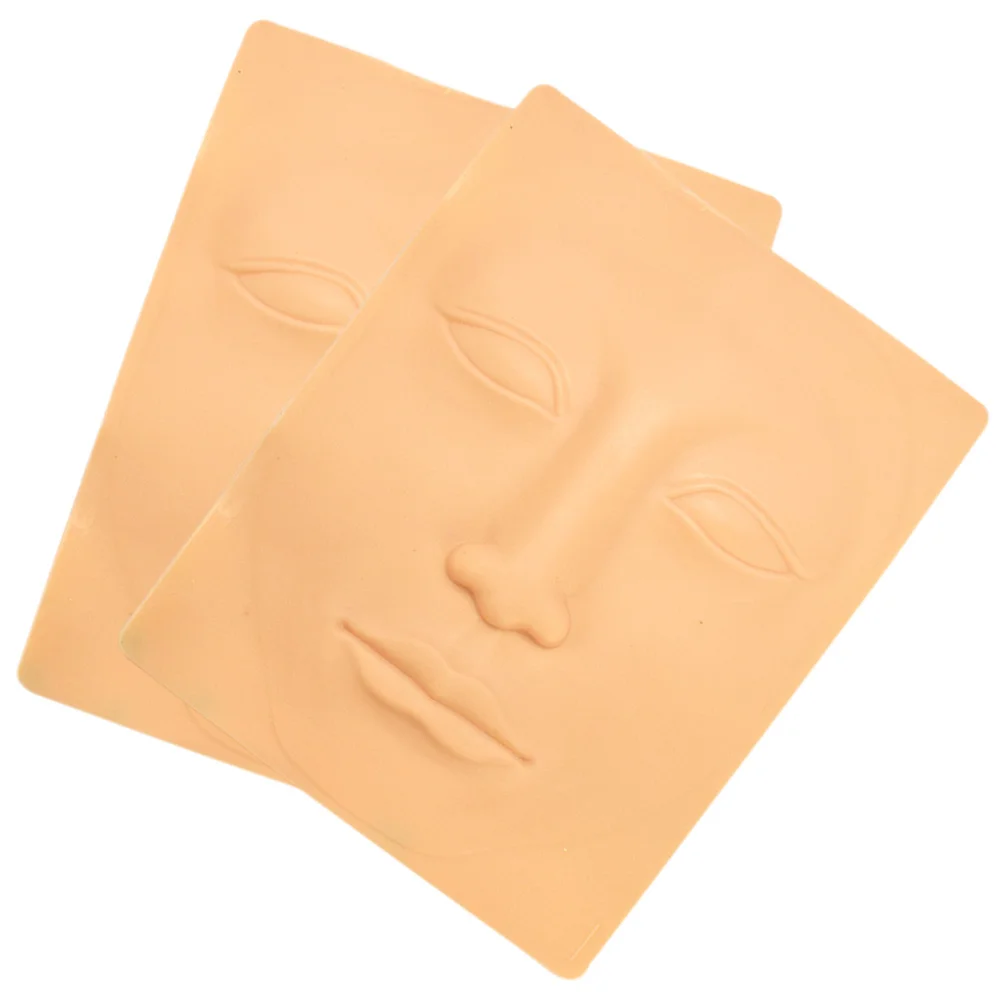 

3D Face Practice Skin Microblading Eyebrows and Eyeliner Silicone Training Sheets Professionals Beginners
