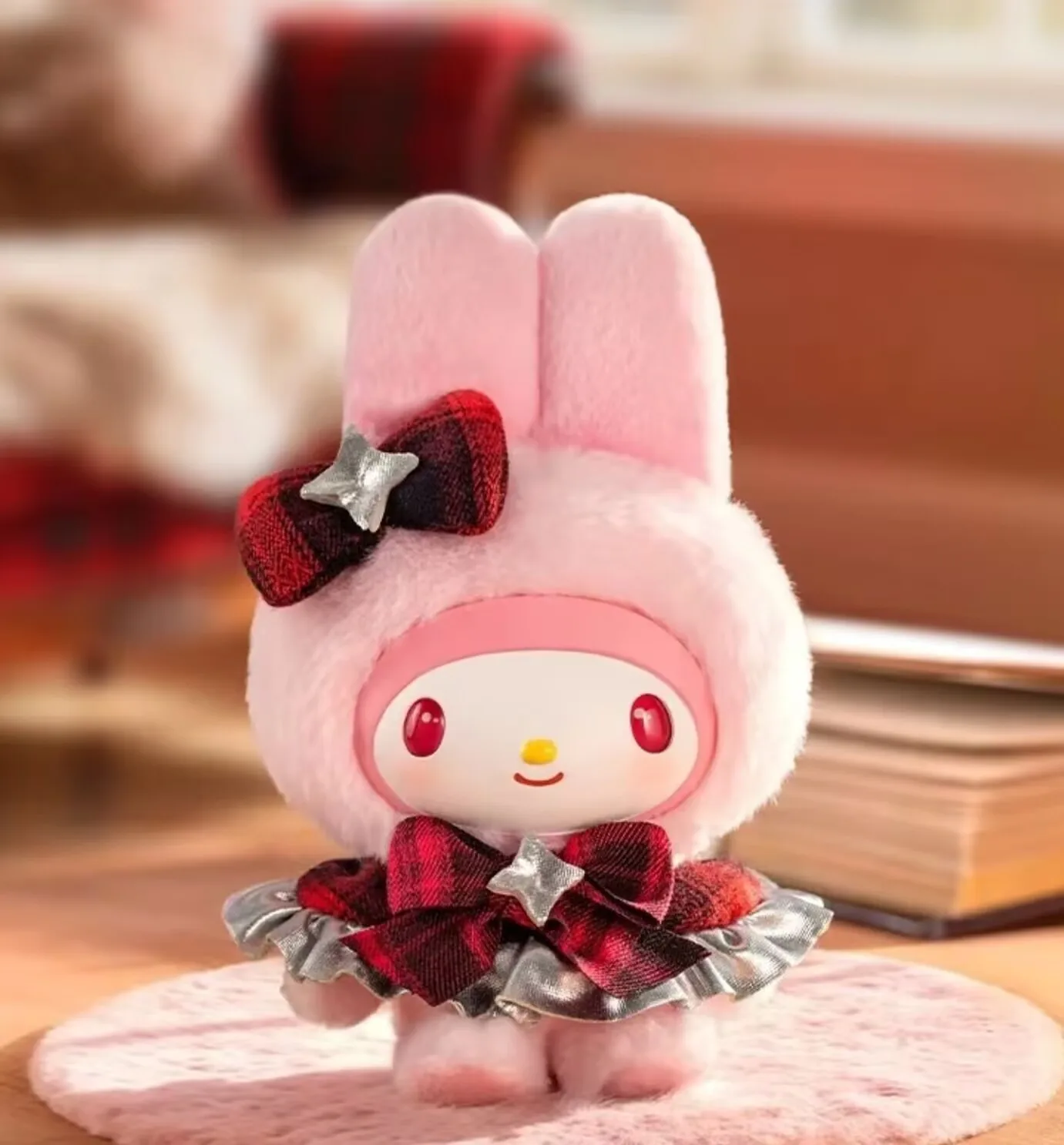 Genuine Sanrio Fluffy Style Series Vinyl Plush Blind Box Kawaii Bag Pendant Figure Doll Mystery Box Ornament Toys Gift For Girl view 3