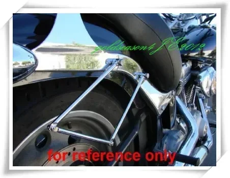 Motorcycle Chrome Saddlebag Support Bars Fitting for Honda Rebel CMX 250 Shadow ACE VT400/VT750 VF