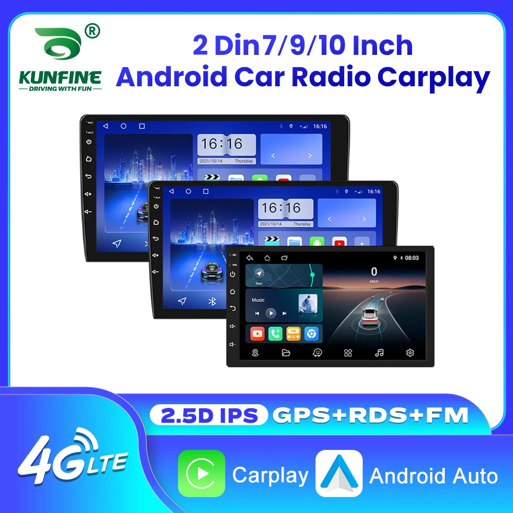 7 9 10 Inch Car Radio Carplay Android Auto 4G 64G 2 Din Universal Multimedia Player DSP FM AM RDS AHD GPS WIFI BT Auto Radio