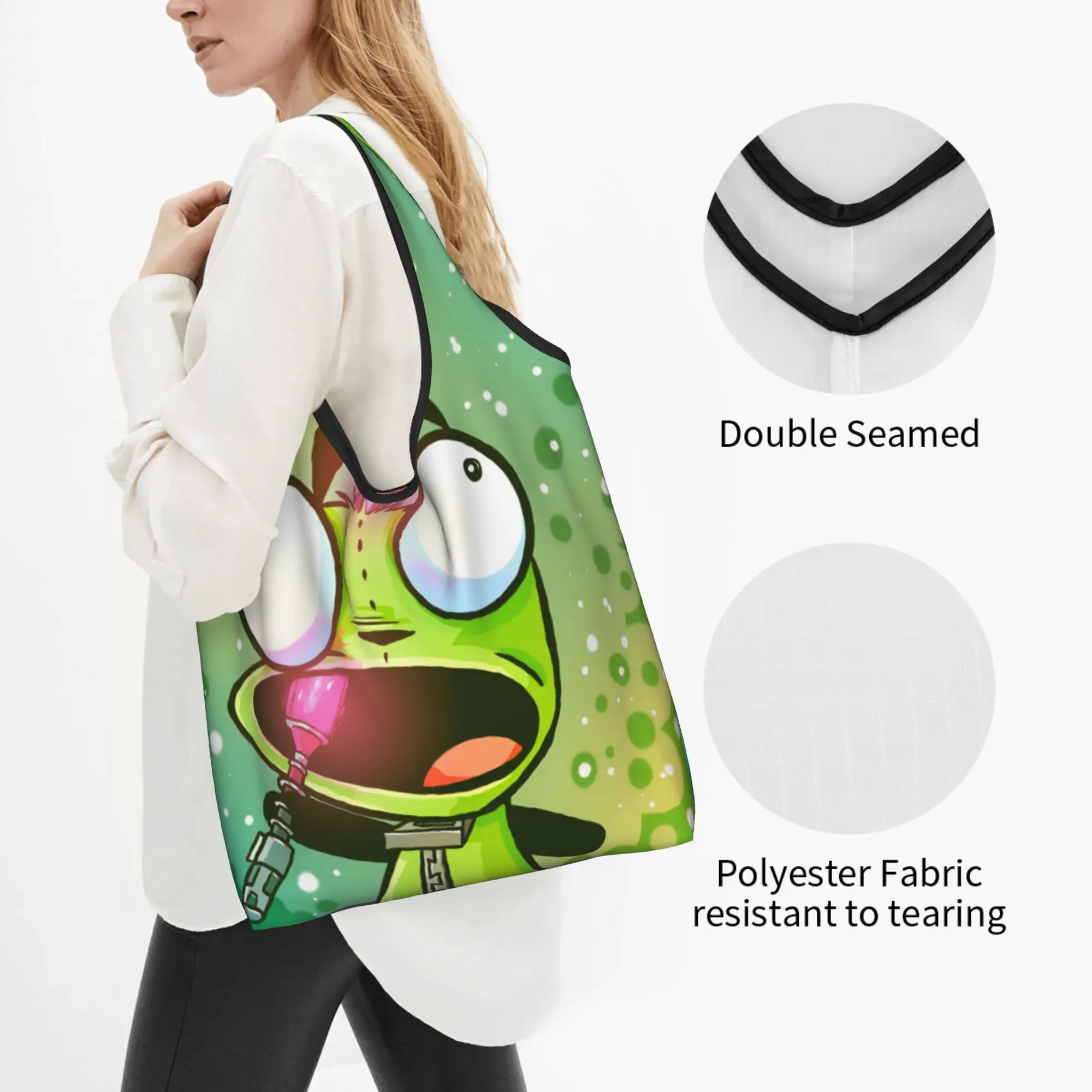 Funny Print Z-Zims Cartoon Movie Shopping Tote Bags Portable Shoulder Shopper Hot Manga Handbag
