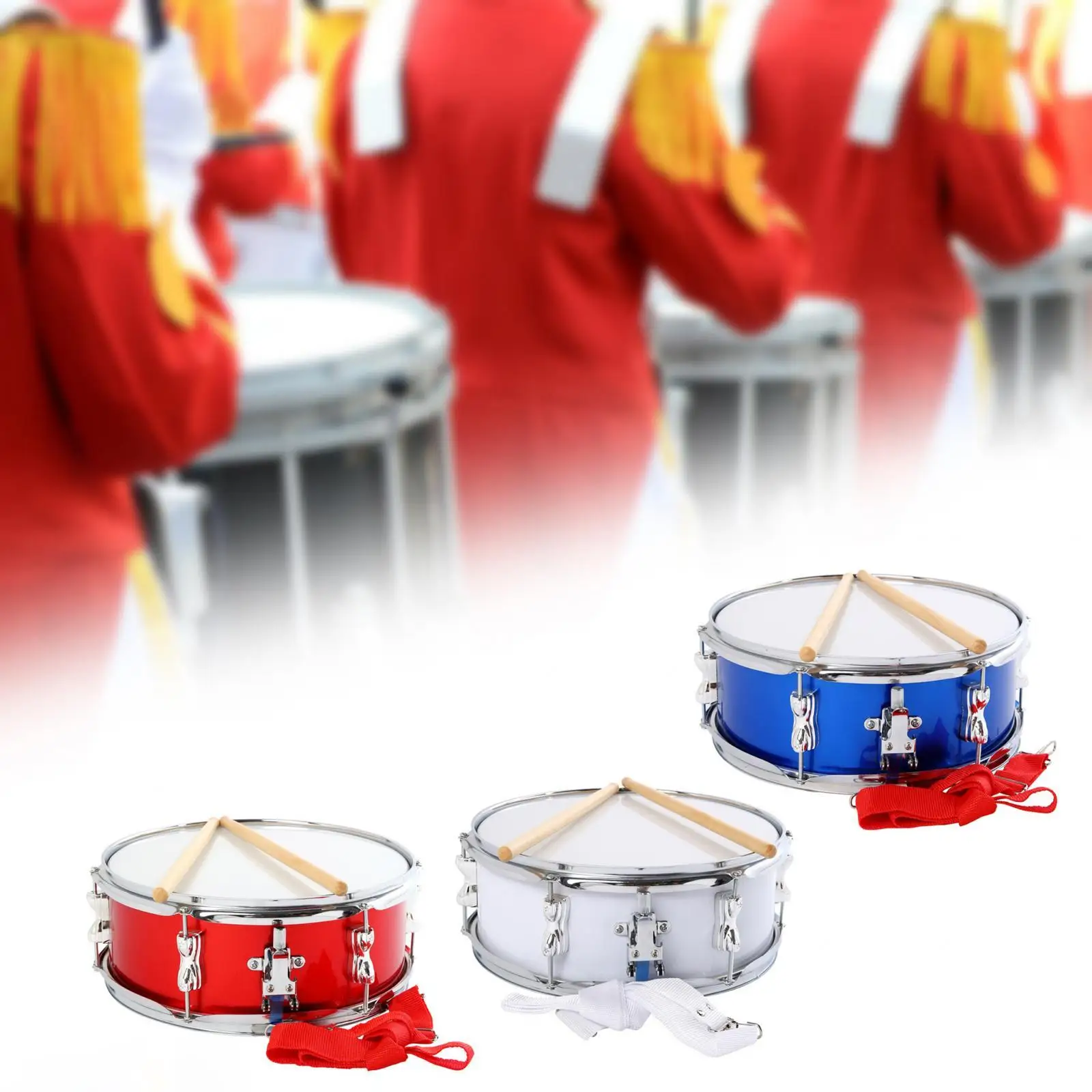 13inch Snare Drum Musical Instruments Double Tone Drum Music Drums for Boys Girls