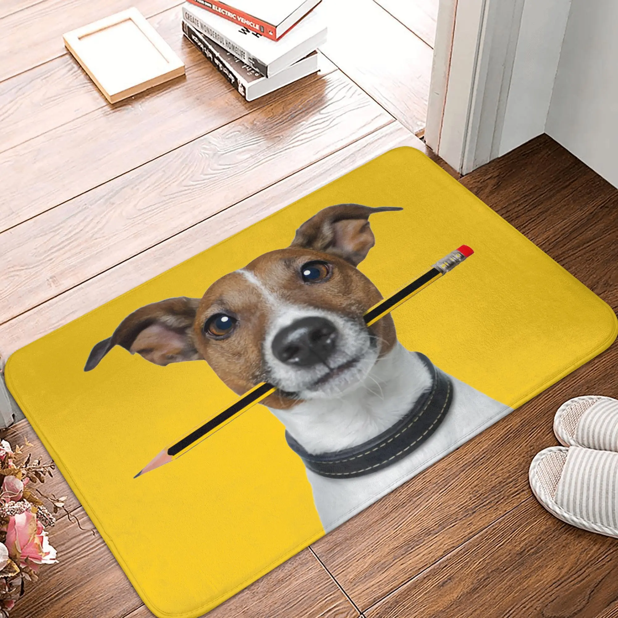 

Плохая собака Джек Рассел-терьер, напольная дверь, ванная, кухонные коврики, противоскользящий домашний коврик с животными, коврик для спальни, балкона, входной ковер, ковер