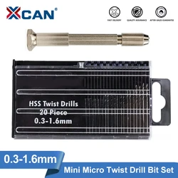 CMCP Mini HSS Spiral Drill Bits Set 0.3mm-1.6mm for Jewellery Watch Repair Model Making Craft Work Mini Drill Bit