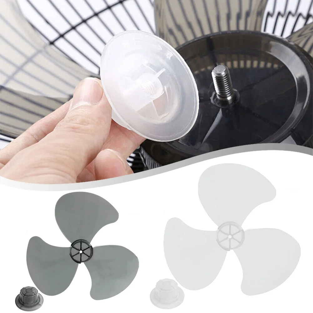 

16 Inch Household Plastic Fan Blade Three Leaves With Nut Cover For Pedestal Home Improvement In Stock Wholesale
