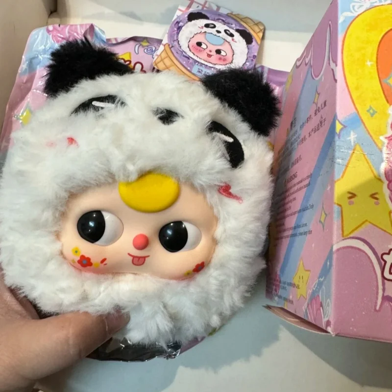 Echte Baby Drie V1 Take Me Out Serie Blind Box Rits Tas Hanger Schattige Dierenfiguur Pluche Pop Mode Speelgoed Meisjes Cadeau