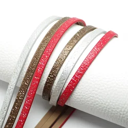 46inch Shiny Leather Cord,Braided Twill Embossed Leather Strip,Jewelry Cord,Waist Chain Bracelet Making,Synthetic Leather Cord
