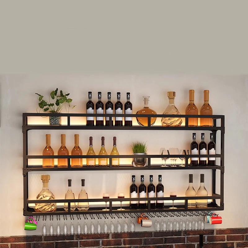 Wall Modern Bar Cabinet Shelves Living Room Kitchen Storage Restaurant Display Wine Cabinet Luxury Cave A Vin Home Furniture